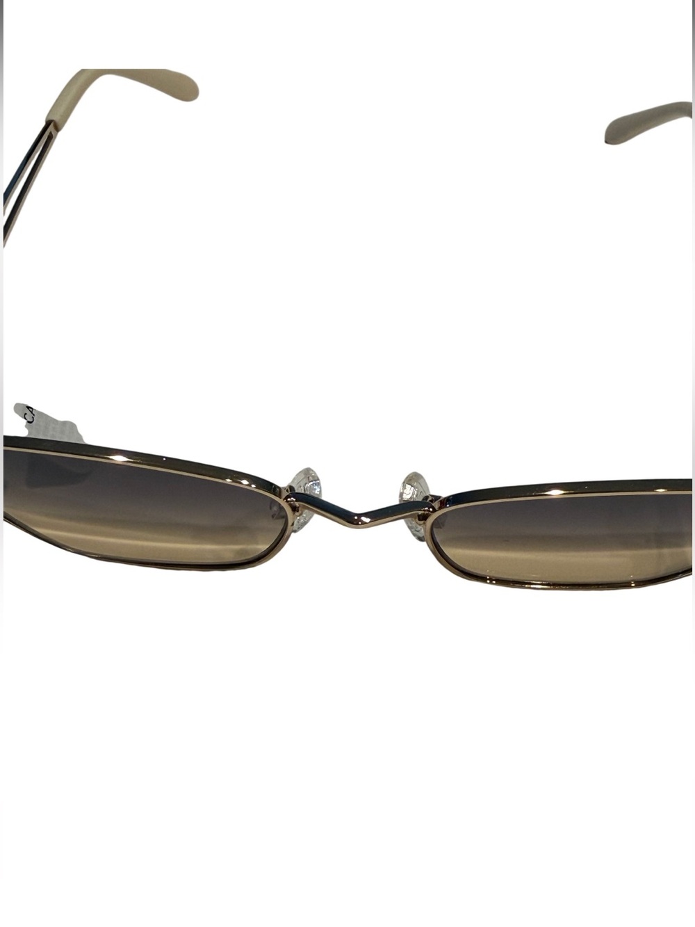 NEW Carolina Lemke CATO Gold Metal Sunglasses Gradient Lenses Hollywood Glam - Picture 8 of 10